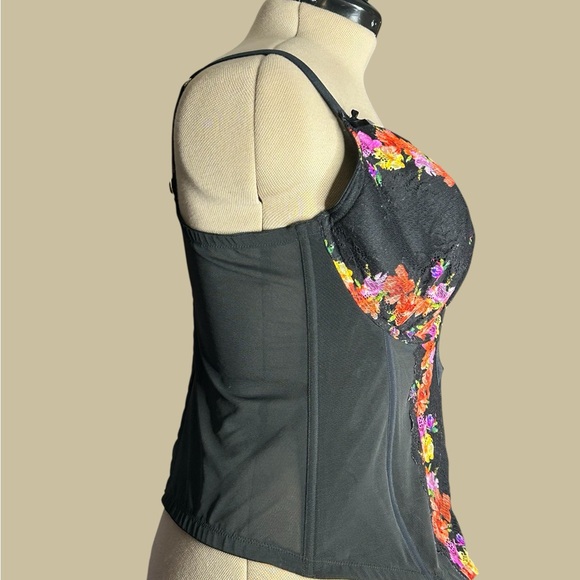 Cacique Black Floral Lace Bra - Picture 3 of 4